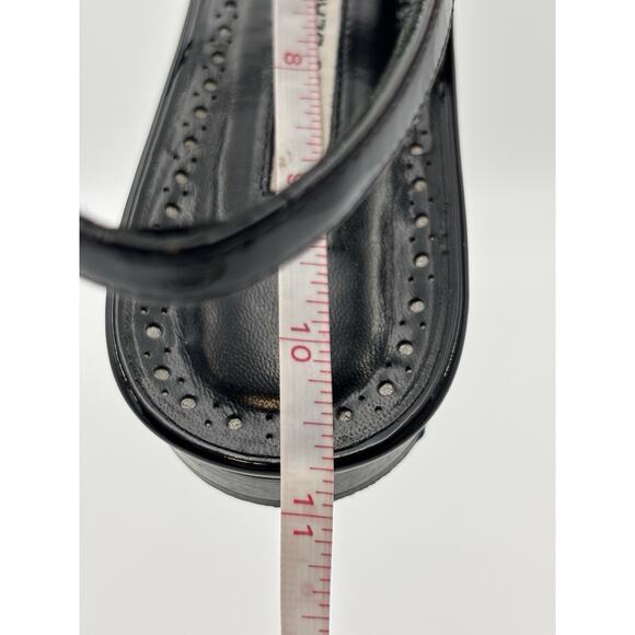 Manolo Blahnik Didion Flat Slingback Mary Jane Black Patent Leather Size 39 / 9 - Picture 14 of 15